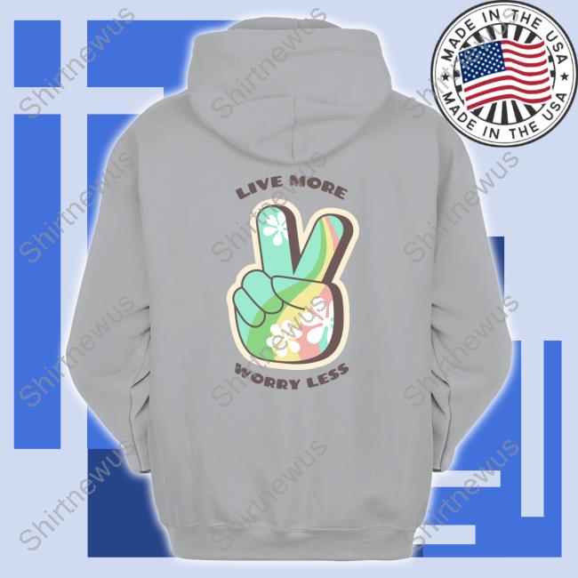 Live More Worry Less Ivory Shirt Live More Worry Less Ivory Shirt