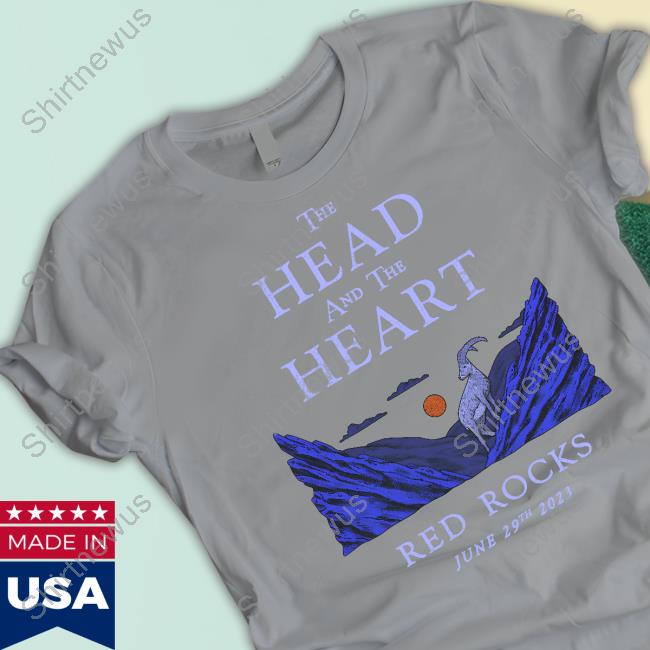 The Head And The Heart Merch Red Rocks 2023 Event T-Shirt The Head And The Heart Merch Red Rocks 2023 Event T-Shirt