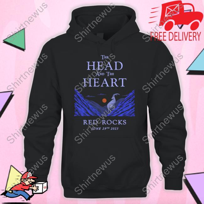 The Head And The Heart Merch Red Rocks 2023 Event T-Shirt The Head And The Heart Merch Red Rocks 2023 Event T-Shirt