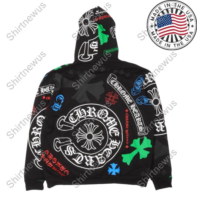 Chrome Hearts CH Plus Mens Hoodies, Black, 2XL