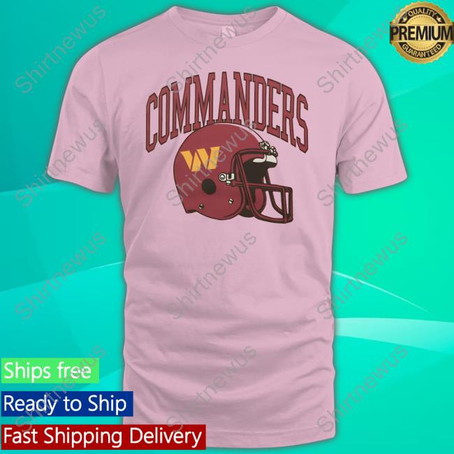 Homage Apparel Shop Washington Commanders Helmet Long Sleeve Tee