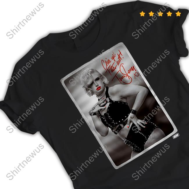 Official AEW All Elite Wrestling Toni Storm Chin Up! Tits Out! Tee Shirt Official AEW All Elite Wrestling Toni Storm Chin Up! Tits Out! Tee Shirt