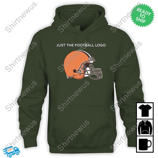 Homage Shop Cleveland Browns Just The Football Logo Long Sleeve Tee Homage Shop Cleveland Browns Just The Football Logo Long Sleeve Tee