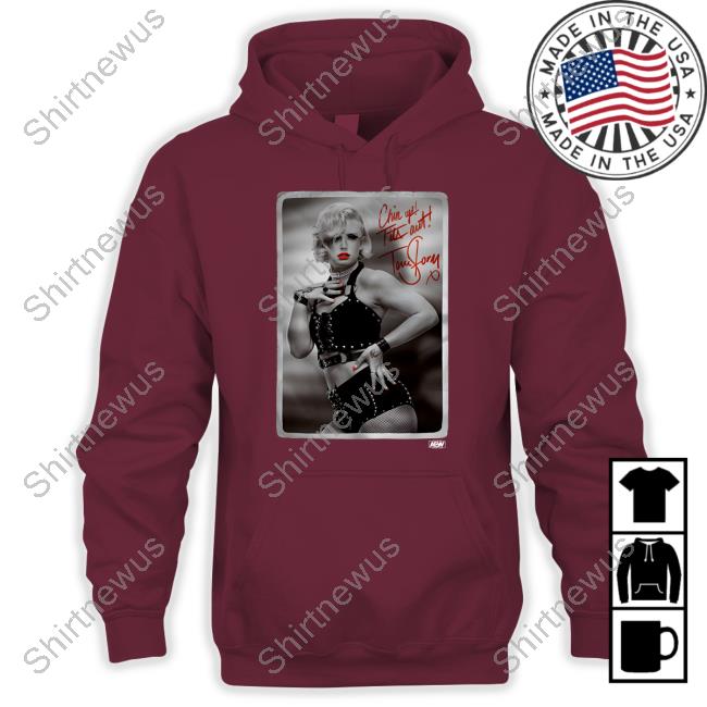 Official AEW All Elite Wrestling Toni Storm Chin Up! Tits Out! Tee Shirt Official AEW All Elite Wrestling Toni Storm Chin Up! Tits Out! Tee Shirt