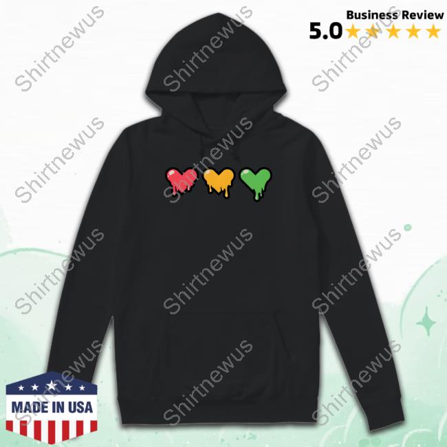 Dripping heart online hoodie