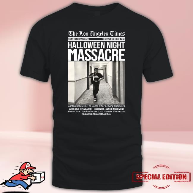 Official the Los Angeles Times Halloween Night Massacre T-Shirts