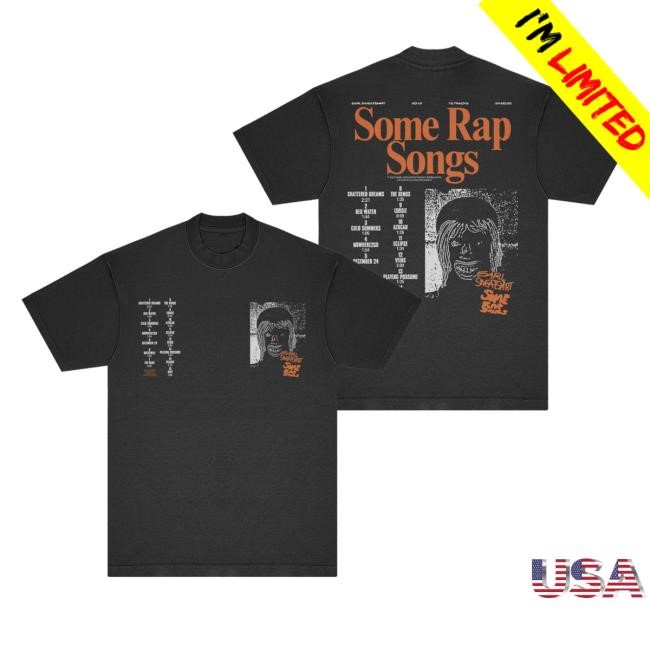 Earl Sweatshirt Some Rap Songs Tracklist New T-Shirt | Earl Sweatshirt Official Store Earl Sweatshirt Some Rap Songs Tracklist New T-Shirt | Earl Sweatshirt Official Store
