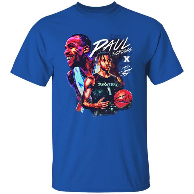 Paul Scruggs Player Tee Shirt Cincy Shirts Merch Xavier Basketball