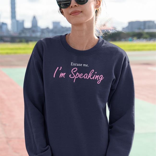 Stacey Abrams Excuse Me I'm Speaking Hooded Sweatshirt Afrosabi