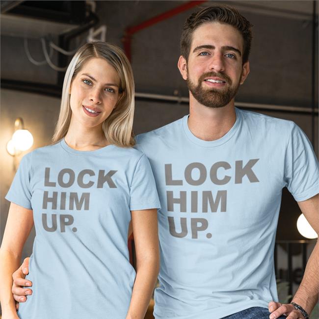 Balance Of Power Merch Lock Him Up T Shirt Luis A. Miranda, Jr