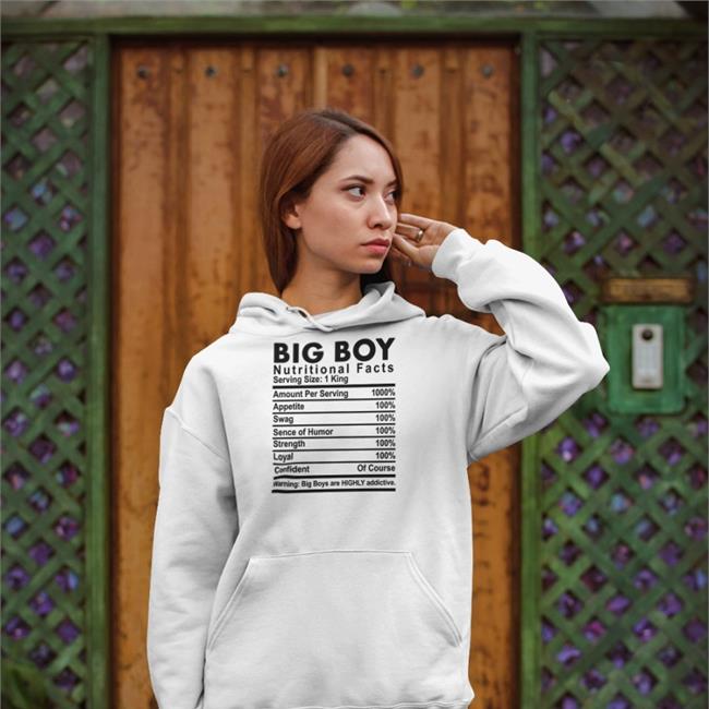 Big Boy Nutritional Facts Serving Size 1 King Shirt