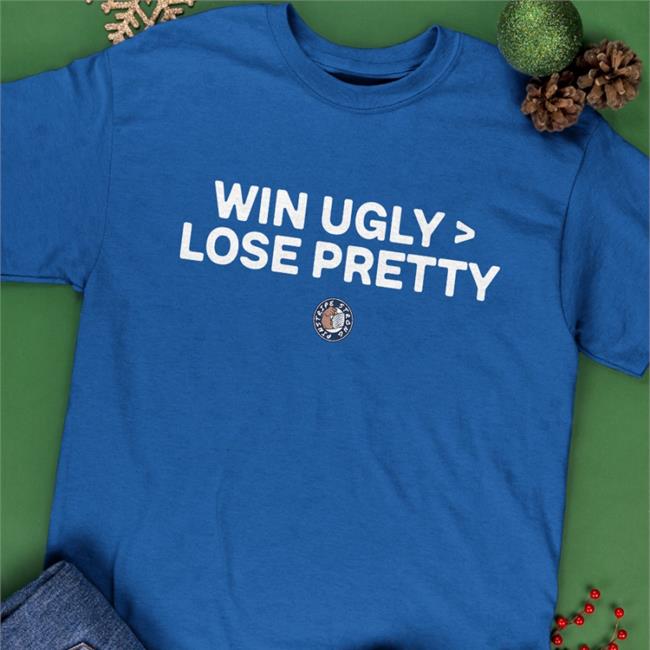 Joezmcfly Win Ugly Lose Pretty Long Sleeve T Shirt Winning Ugly Is Better Than Losing Pretty Pinstripe Strong Jomboy Media Merchandise