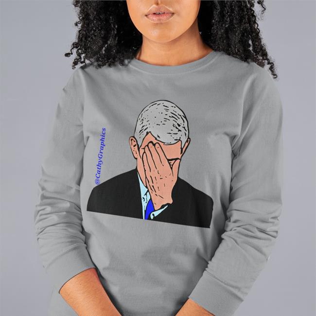 Fauci Facepalm T Shirt Grey
