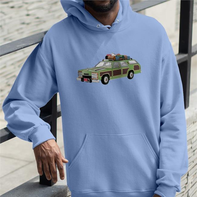 Super 70s Sports Store Antarctic Blue Super Sports Wagon Family Truckster Tee