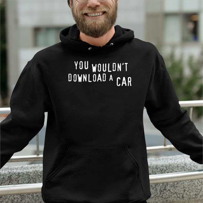 You Wouldn't Download A Car V Neck T Shirt Black Trey The Explainer
