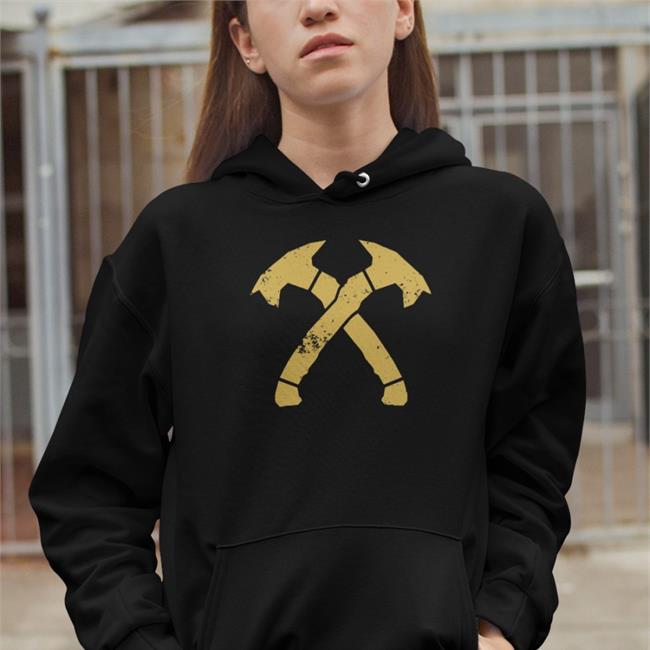 Axe Crossed Hawks Tee Shirt
