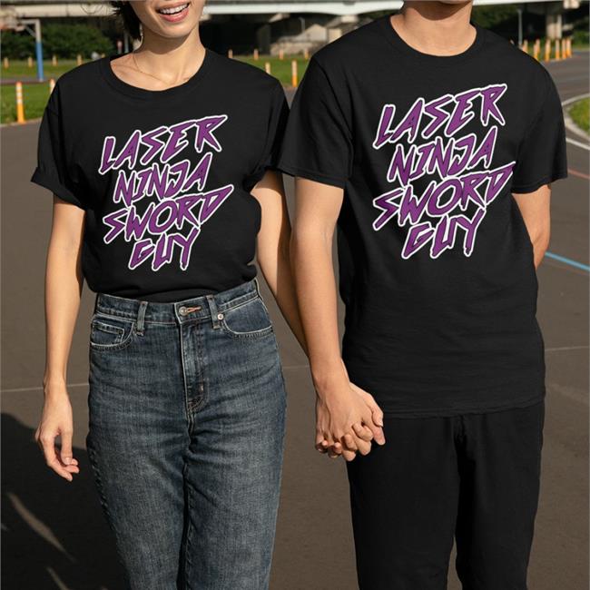 Glock9 Store Laser Ninja Sword Guy T-Shirt