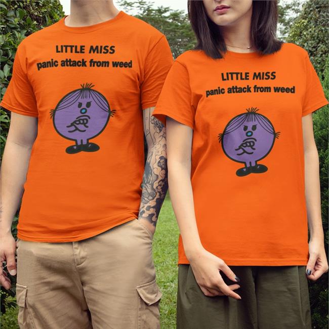 Dumbricardo Empty Rico Little Miss Panic Attack From Weed Shirt Little Miss Panic Attack From Weed Shirt Dumbricardo Empty Rico
