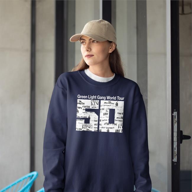 G Unit Brands Merch Green Light Gang World Tour Concert 50 Shirt 50cent