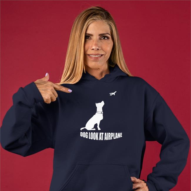 Dog Look At Airplane Shirt Engrish