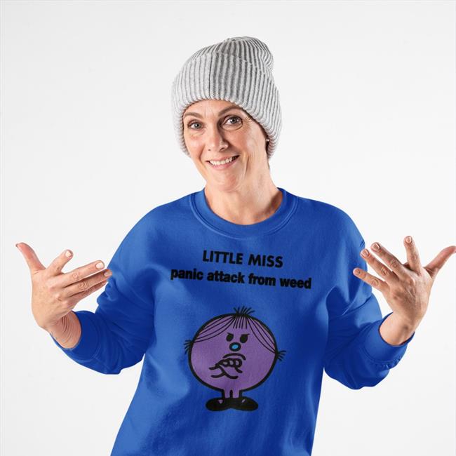 Dumbricardo Empty Rico Little Miss Panic Attack From Weed Shirt Little Miss Panic Attack From Weed T-Shirt