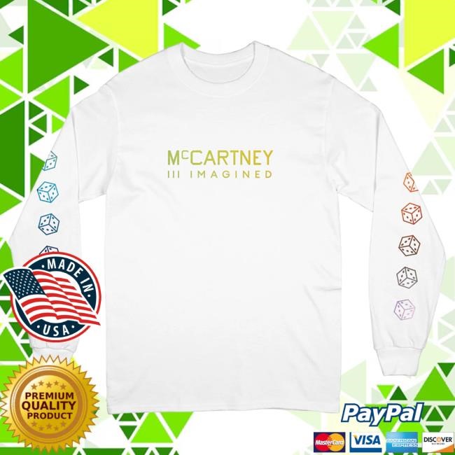 Official Paul Mccartney Shop McCartney III Imagined - Limited Edition White Long Sleeve New Shirt