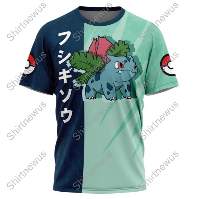 Official Anime Ape Clothing Ivysaur Attack Pokemon Tshirt Animeape
