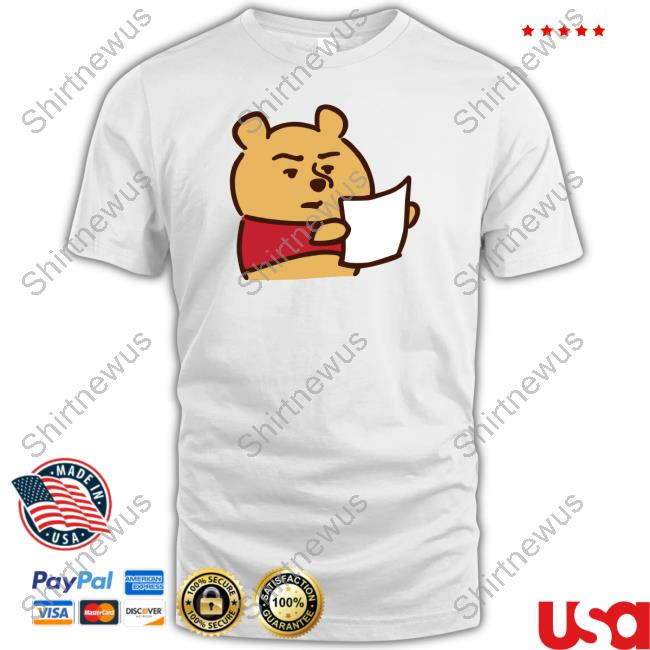 Us Shopping Sos Merch D-Made Kanahei Winnie The Pooh Reading V Neck T Shirt