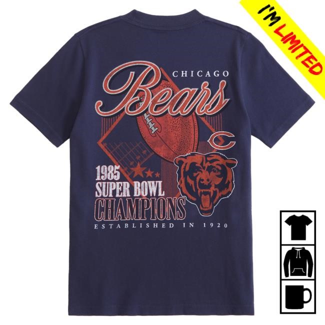 Official Abercrombie And Fitch Apparel chicago bears graphic New Shirt NFL by Abercrombie