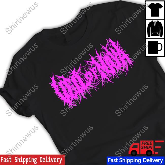 Official Veil Of Maya Merch Death Metal (Pink) Black Tee