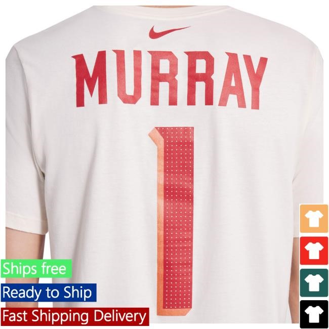 Official NFL Shop Men's Arizona Cardinals Kyler Murray Nike Natural 2025 Rivalries Collection Player Name & Number Top Shirt ArizonaCardinals