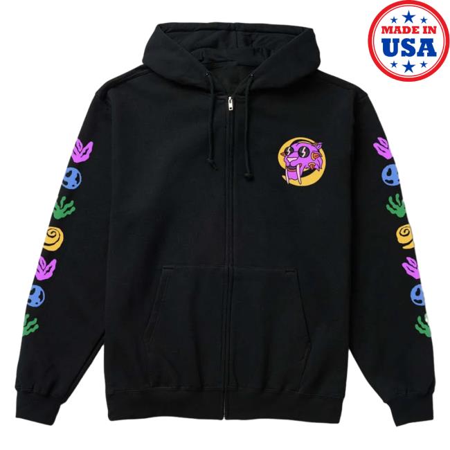 Official Insomniac Shop Merch Store InsomniacShop Okeechobee Saber Lineup Zip Up Hooded Sweatshirt
