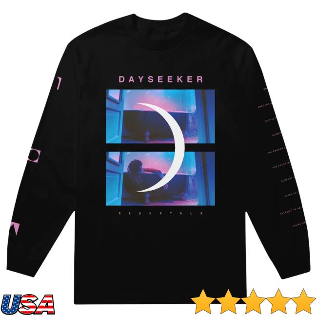 Official Dayseeker Merch Store Diptych Black Long Sleeve T Shirt Dayseeker Shop