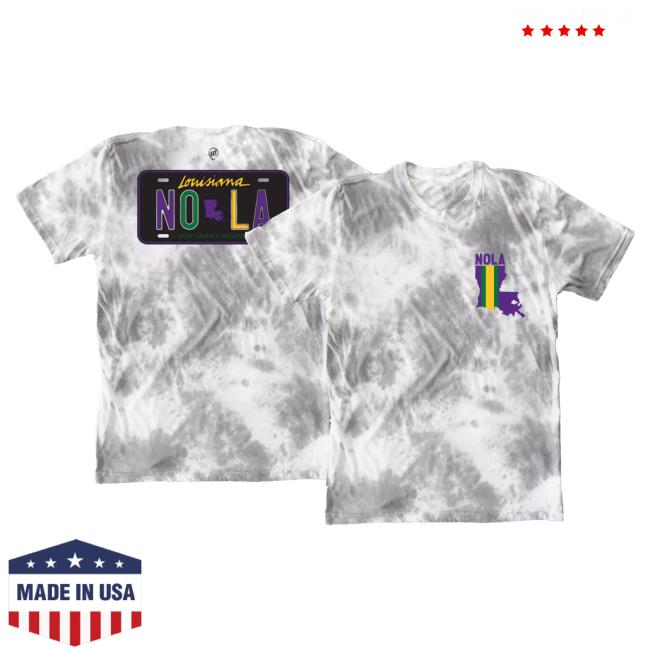 Official Dicks Sporting Goods Where I'm From New Orleans Tie Dye License Plate Tee Tie-Dye Dickssportinggoods
