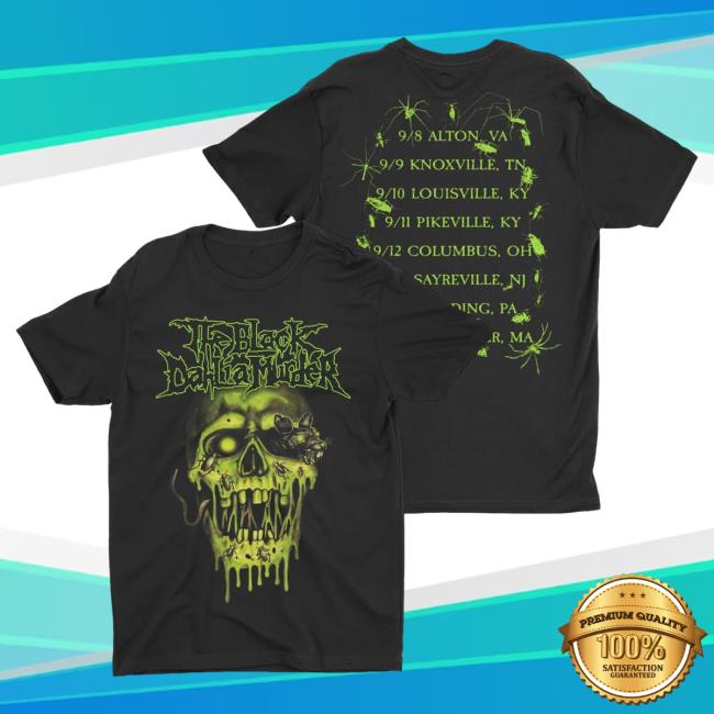 Official Night Shift Merch Indie Merch Store The Black Dahlia Murder - Slime Skull 2023 Tour Tee NightShiftMerch IndieMerchStore
