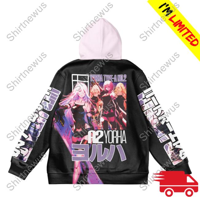 Official Anime Ape Clothing A2 Nier Automata Streetwear Crew neck Sweatshirt Animeape