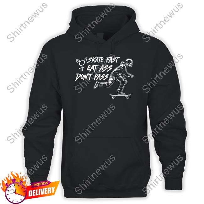 Toxicfemme666 Skate Fast, Eat Ass, Don't Pass Trans Sk8r Skirt Hoodie