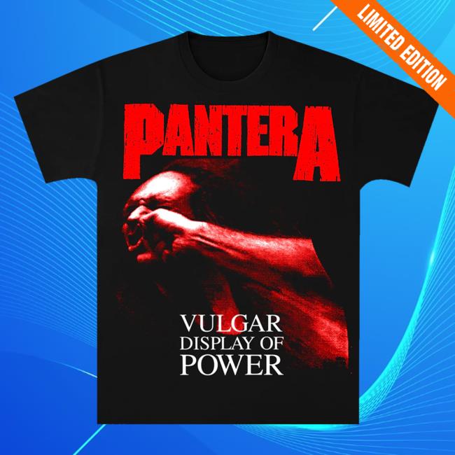 Official Pantera Merch Store Shop Pantera Pantera Red Vulgar T-Shirt