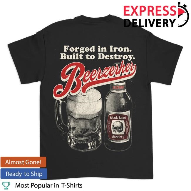 Beerzerker Bottle Short Sleeve Shirt Black Label Society Shop