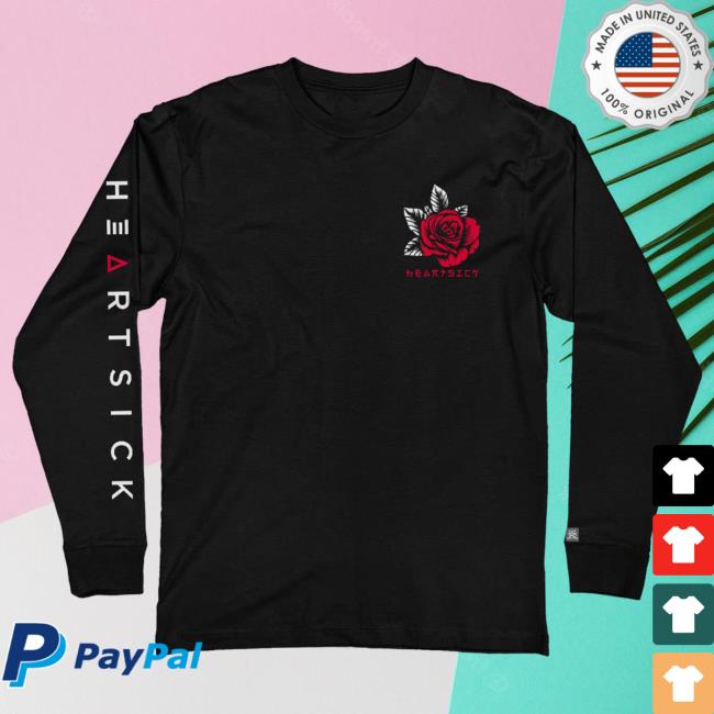 Official Puck Hcky Heartsick 'The Snake And The Rose'heartsick 'The Snake And The Rose' New Long Sleeve Tee Puck Hcky Merch