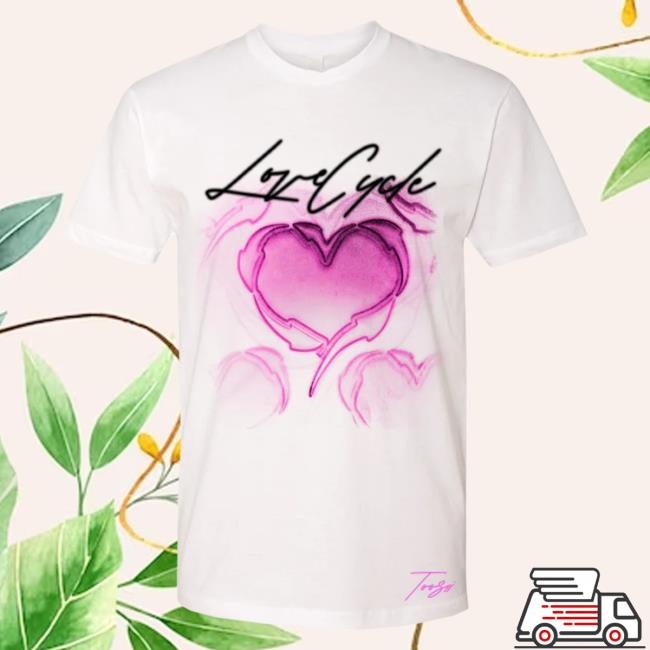 Official Toosii Merch Store Toosii Love Cycle White T-Shirts Toosii Apparel Clothing Shop Toosii2x