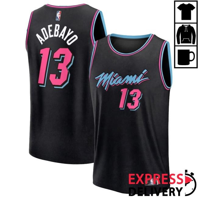Adebayo NBA Basketball 2025/26 City Edition Youth Miami Heat Jersey
