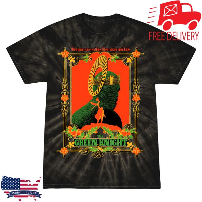 Official Studiohouse Designs The Green Knight Tie Dye Tee Shirt Black