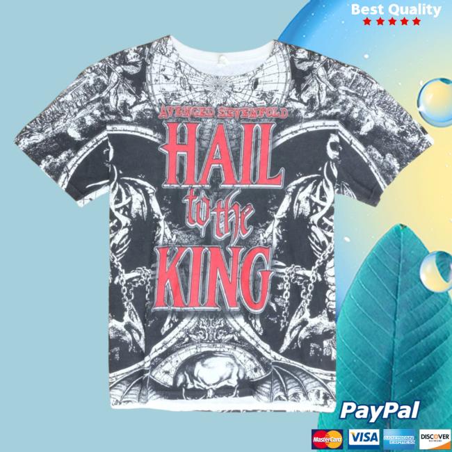 Official Avenged Sevenfold Hail To The King Hoody Medium Metal Band Tee All Over Print