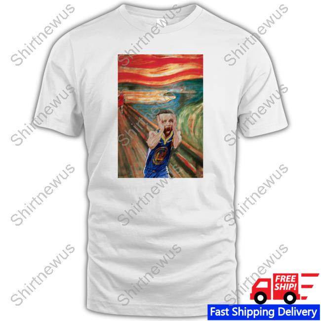 Official Stephen Curry And Golden State Warriors Scream Curry Poster Tee