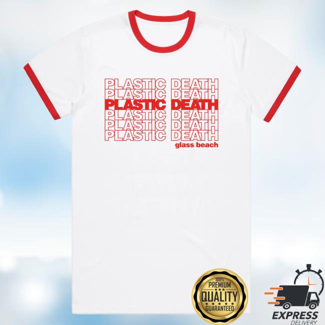 Official Run for Cover Records Glass Beach Plastic Death Ringer Popover Shirt