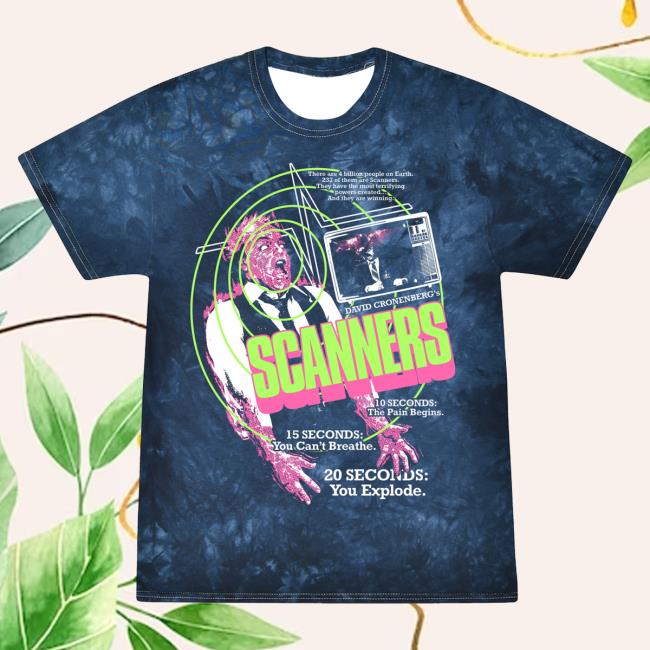 Official Studiohouse Designs Merch Store Scanners Tiedye Shirt New Navy Studiohouse Designs Apparel Clothing Shop StudiohouseDesigns