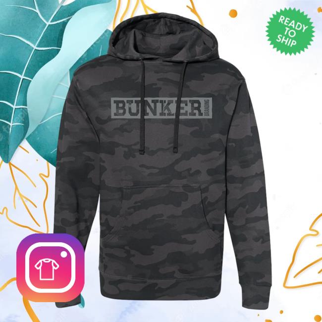Official Merch Bunker Branding Co. Bunker Black Camo Pull Over Hoodie BunkerBranding