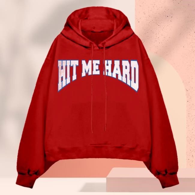 Official Billie Eilish Merch Store Shop Billie Eilish Hit Me Hard And Soft Red Crewneck Sweatshirt BillieEilish
