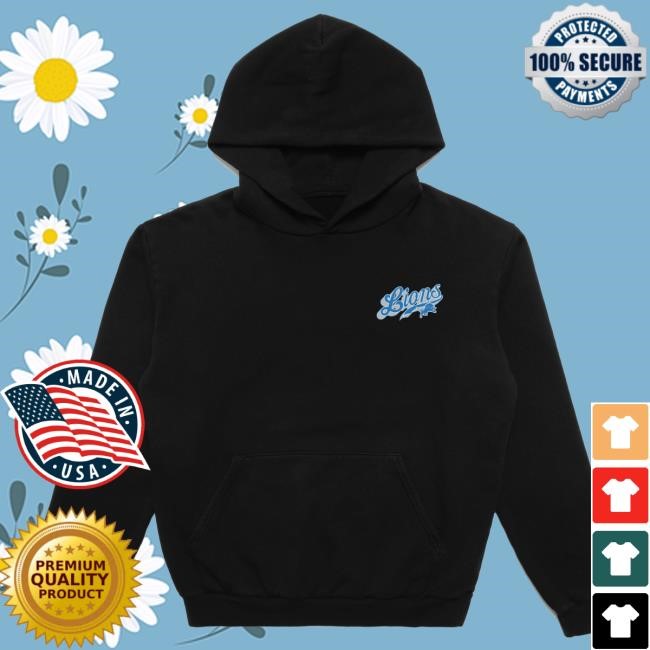Unisex Detroit Lions Born x Raised Black Pro Script Hood NFL Shop Store
